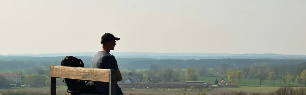 Man sitting on a bench