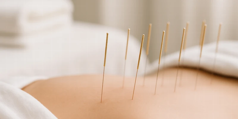 kembali acupuncture woman getting massage spa