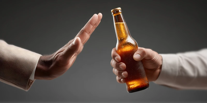 kembali alcohol detox two hands holding beer bottle