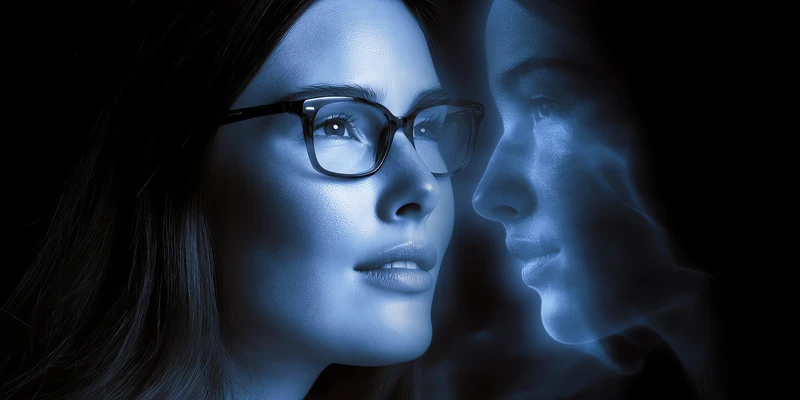 kembali drug detox woman glasses man background